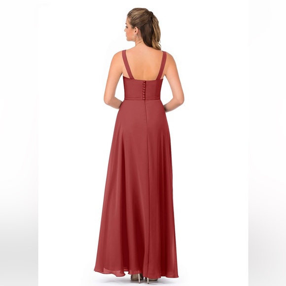 NWT Azazie Jay Bridesmaid Dress in Rust - Picture 2 of 13